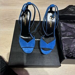 Saint Laurent Vibrant Blue Heels